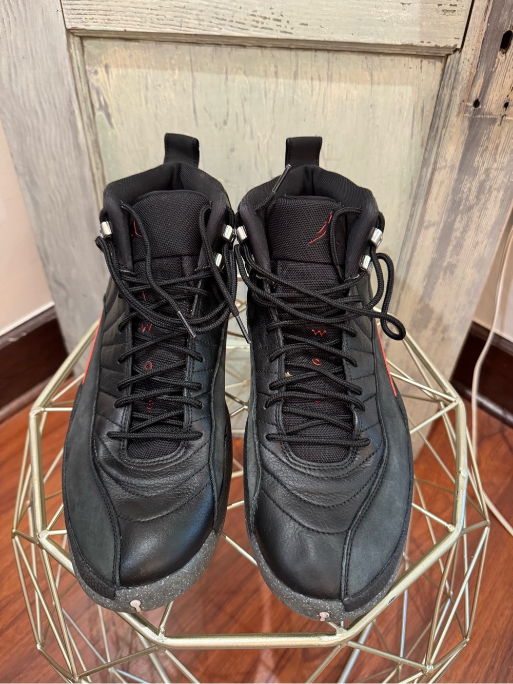 Nike Air Jordan Retro 12 Utility Black Grind sneakers MEN SZ 13 - Picture 4 of 10